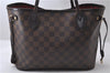 Authentic Louis Vuitton Damier Neverfull PM Tote Bag N51109 LV 1606D