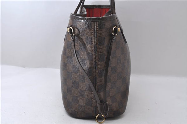 Authentic Louis Vuitton Damier Neverfull PM Tote Bag N51109 LV 1606D