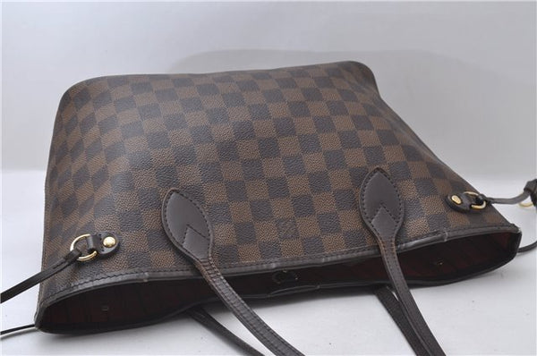 Authentic Louis Vuitton Damier Neverfull PM Tote Bag N51109 LV 1606D