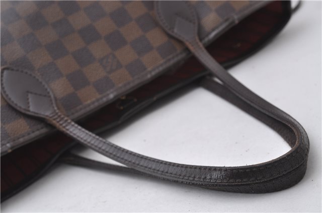 Authentic Louis Vuitton Damier Neverfull PM Tote Bag N51109 LV 1606D