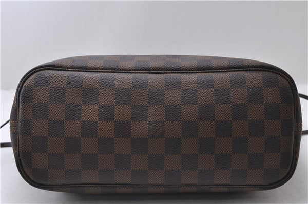 Authentic Louis Vuitton Damier Neverfull PM Tote Bag N51109 LV 1606D