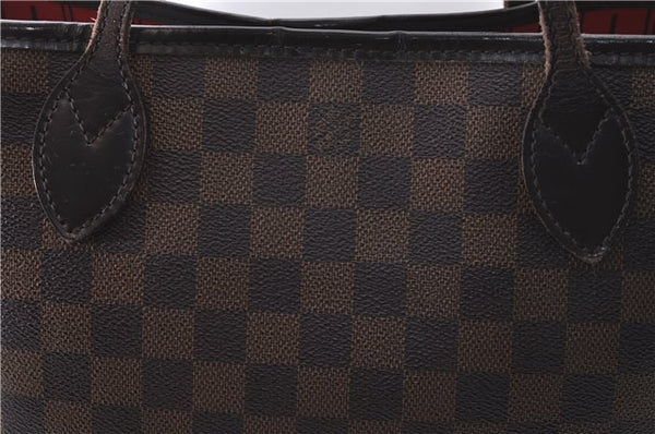 Authentic Louis Vuitton Damier Neverfull PM Tote Bag N51109 LV 1606D