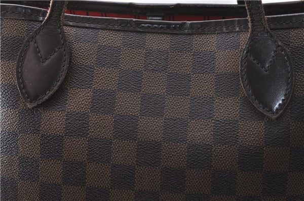 Authentic Louis Vuitton Damier Neverfull PM Tote Bag N51109 LV 1606D