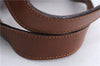 Authentic Salvatore Ferragamo Botanical 2Way Hand Bag Nylon Leather Brown 1606E