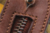 Authentic Salvatore Ferragamo Botanical 2Way Hand Bag Nylon Leather Brown 1606E