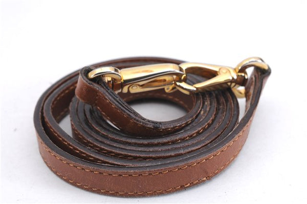 Authentic Salvatore Ferragamo Botanical 2Way Hand Bag Nylon Leather Brown 1606E