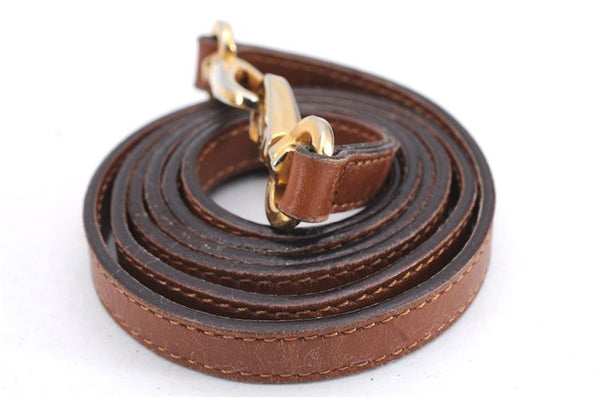 Authentic Salvatore Ferragamo Botanical 2Way Hand Bag Nylon Leather Brown 1606E