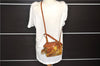 Authentic Salvatore Ferragamo Botanical 2Way Hand Bag Nylon Leather Brown 1606E