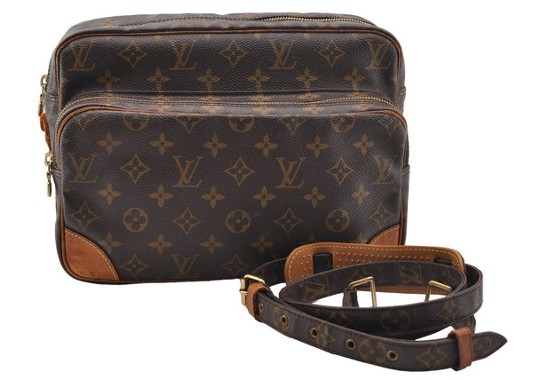 Authentic Louis Vuitton Monogram Nile Shoulder Cross Body Bag M45244 Junk 1606I