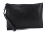 Authentic GUCCI GG Emboss Clutch Hand Bag Pouch Purse Leather 625569 Black 1608D