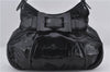 Authentic GUCCI Queen Hobo Shoulder Hand Bag PVC Leather 189885 Black 1608E