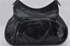 Authentic GUCCI Queen Hobo Shoulder Hand Bag PVC Leather 189885 Black 1608E