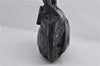 Authentic GUCCI Queen Hobo Shoulder Hand Bag PVC Leather 189885 Black 1608E