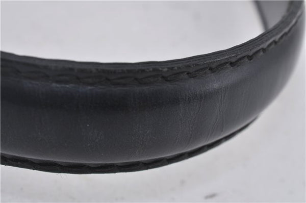 Authentic GUCCI Queen Hobo Shoulder Hand Bag PVC Leather 189885 Black 1608E