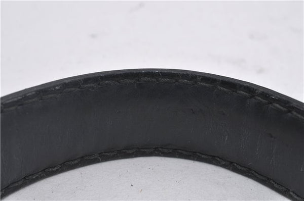 Authentic GUCCI Queen Hobo Shoulder Hand Bag PVC Leather 189885 Black 1608E