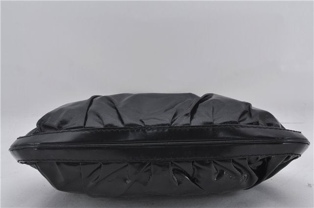 Authentic GUCCI Queen Hobo Shoulder Hand Bag PVC Leather 189885 Black 1608E