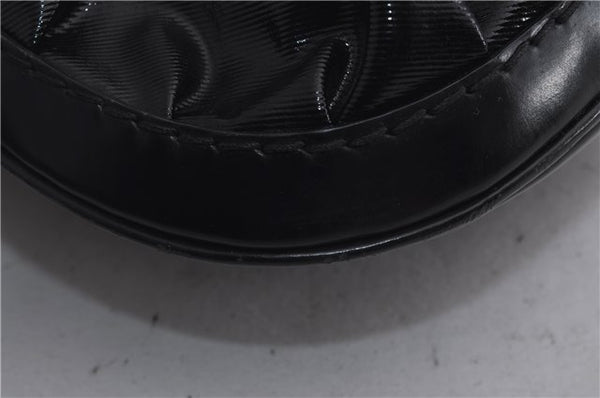 Authentic GUCCI Queen Hobo Shoulder Hand Bag PVC Leather 189885 Black 1608E