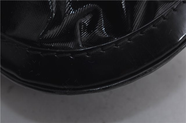 Authentic GUCCI Queen Hobo Shoulder Hand Bag PVC Leather 189885 Black 1608E