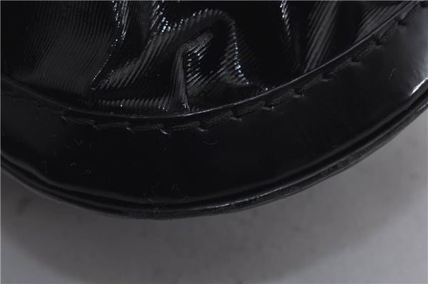 Authentic GUCCI Queen Hobo Shoulder Hand Bag PVC Leather 189885 Black 1608E