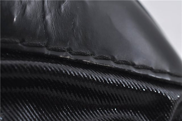 Authentic GUCCI Queen Hobo Shoulder Hand Bag PVC Leather 189885 Black 1608E