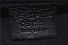 Authentic GUCCI Queen Hobo Shoulder Hand Bag PVC Leather 189885 Black 1608E