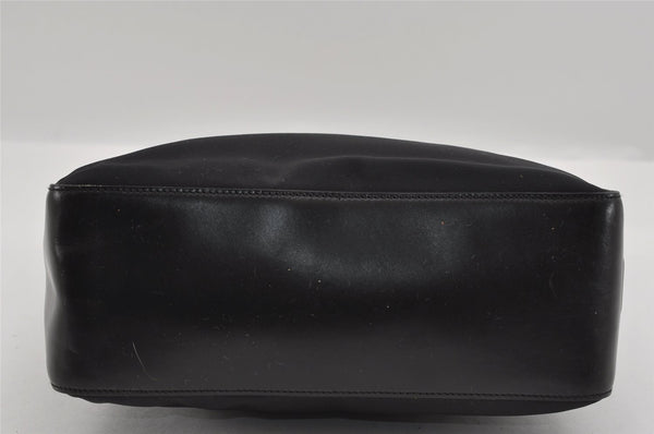 Authentic GUCCI Vintage Shoulder Bag Purse Nylon Leather 0013766 Black  1608I