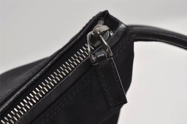 Authentic GUCCI Vintage Shoulder Bag Purse Nylon Leather 0013766 Black  1608I