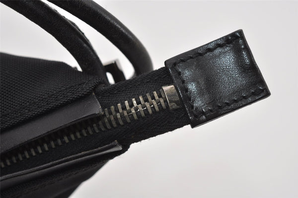 Authentic GUCCI Vintage Shoulder Bag Purse Nylon Leather 0013766 Black  1608I