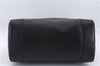 Authentic GUCCI Double Hose Motif Shoulder Tote Bag Leather 296877 Black 1609D