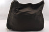 Authentic GUCCI Vintage Bamboo 2Way Shoulder Tote Bag Nylon Leather Brown 1609I