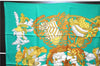 Authentic HERMES Carre 90 Scarf "chapeau" Silk Green Box 1610E