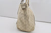 Authentic GUCCI Guccissima Shoulder Tote Bag GG Leather 197953 White 1610I