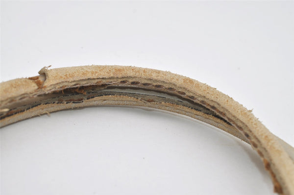 Authentic GUCCI Guccissima Shoulder Tote Bag GG Leather 197953 White 1610I