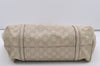 Authentic GUCCI Guccissima Shoulder Tote Bag GG Leather 197953 White 1610I