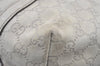 Authentic GUCCI Guccissima Shoulder Tote Bag GG Leather 197953 White 1610I