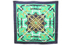 Authentic HERMES Carre 90 Scarf "Eperon d'or" Silk Navy Box 1611E