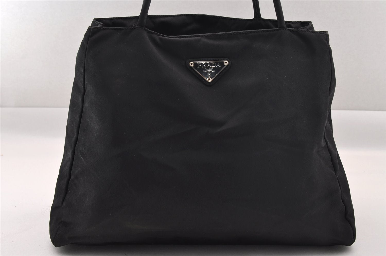 Authentic PRADA Vintage Nylon Tessuto Shoulder Hand Bag Black 1611I