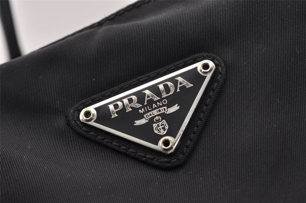 Authentic PRADA Vintage Nylon Tessuto Shoulder Hand Bag Black 1611I