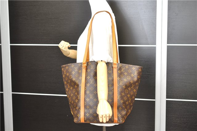 Authentic Louis Vuitton Monogram Sac Shopping PM Tote Bag M51108 LV 1612D