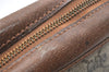 Authentic GUCCI Shoulder Cross Body Bag Purse GG PVC Leather Brown 1612I