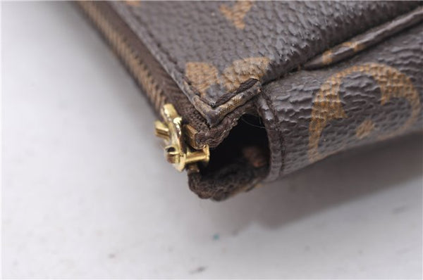 Authentic Louis Vuitton Monogram Pochette Accessoires Pouch M51980 LV Junk 1613D