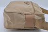 Authentic PRADA Nylon Tessuto Leather Shoulder Cross Body Bag Purse Beige 1613I