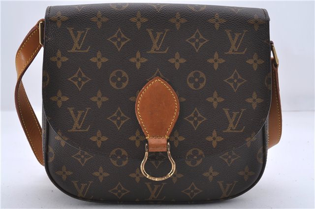 Auth Louis Vuitton Monogram Saint Cloud GM Shoulder Cross Bag M51242 LV 1614D