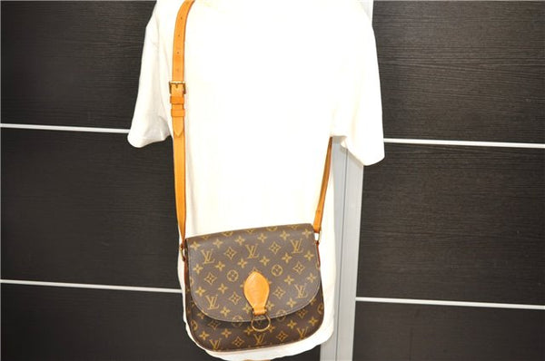 Auth Louis Vuitton Monogram Saint Cloud GM Shoulder Cross Bag M51242 LV 1614D