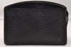 Authentic Louis Vuitton Epi Trousse Crete Clutch Bag Black M48402 LV Junk 1615I