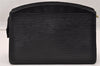 Authentic Louis Vuitton Epi Trousse Crete Clutch Bag Black M48402 LV Junk 1615I