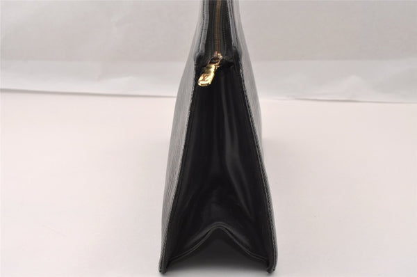 Authentic Louis Vuitton Epi Trousse Crete Clutch Bag Black M48402 LV Junk 1615I