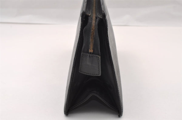 Authentic Louis Vuitton Epi Trousse Crete Clutch Bag Black M48402 LV Junk 1615I