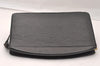 Authentic Louis Vuitton Epi Trousse Crete Clutch Bag Black M48402 LV Junk 1615I