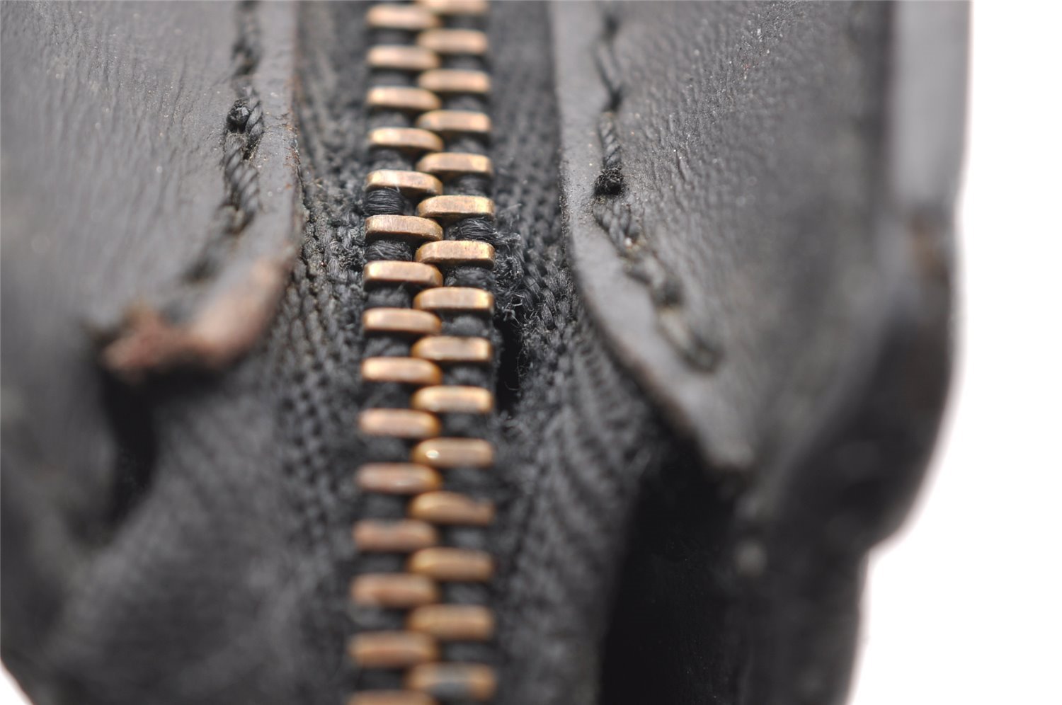 Authentic Louis Vuitton Epi Trousse Crete Clutch Bag Black M48402 LV Junk 1615I